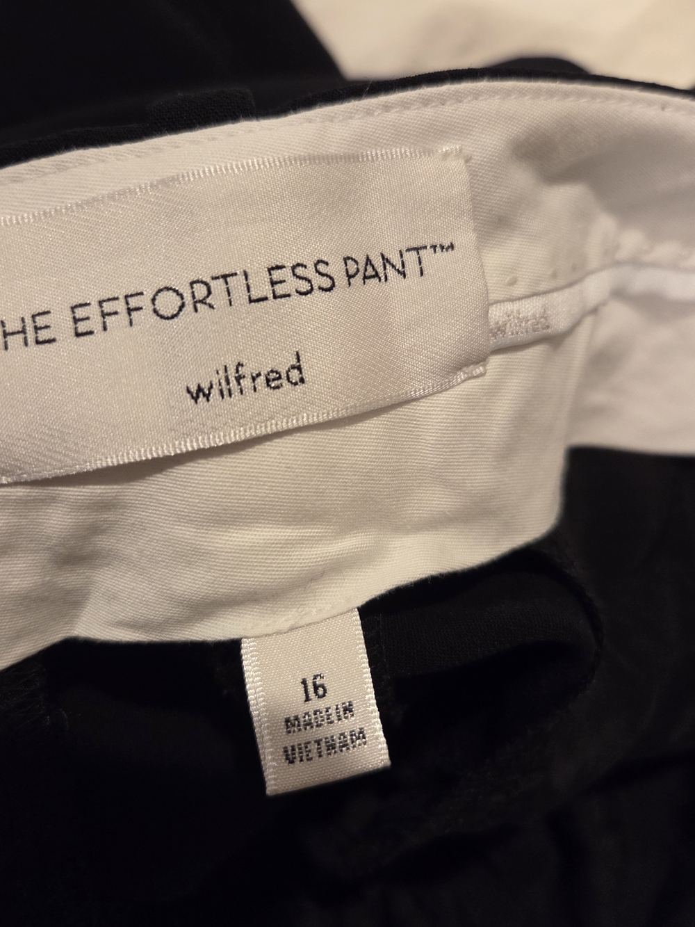 The Effortless Pant Wilfred— Black